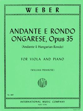 Weber: Andante & Rondo Ongarese Op.35