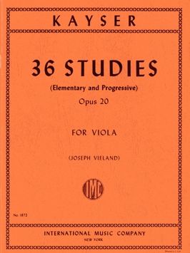 Kayser, H E: 36 Studies op.20