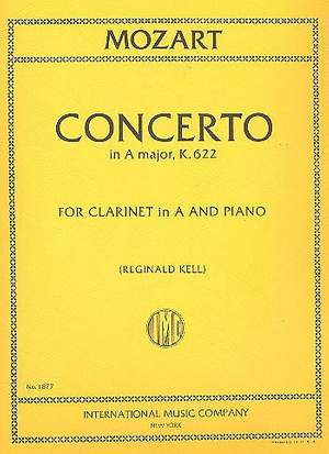 Mozart, W A: Concerto in A Major KV 622