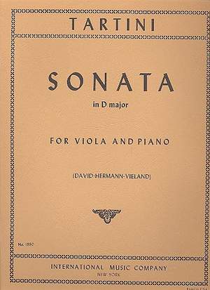 Tartini, G: Sonata D major D major