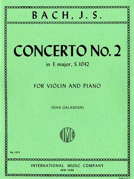 Bach, J S: Concerto No.2 E major BWV1042