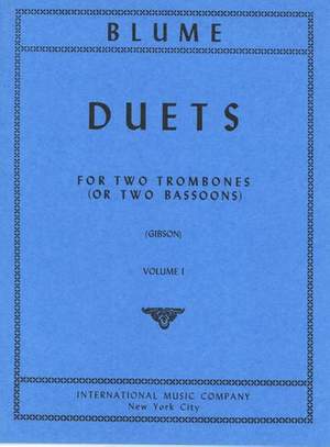 Blume, O: 12 Duets Vol.1 2bsn Or 2trom