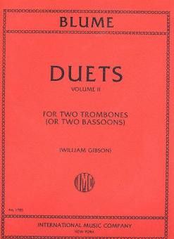 Blume, O: 12 Duets Vol.2 2bsn Or 2trom