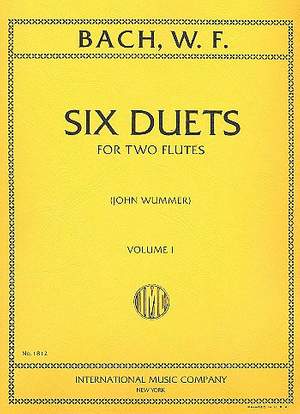 Bach, W F: Six Duets Vol. 1 Vol. 1