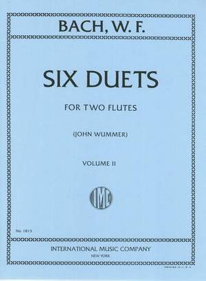 Bach, W F: Six Duets Vol II 2 Fl