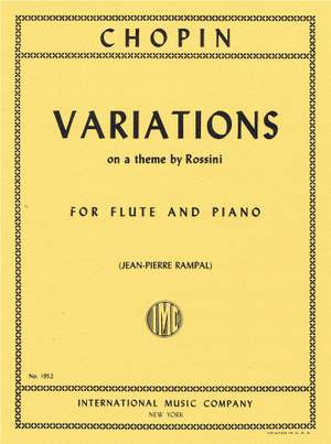 Chopin, F: Variations Theme Rossini Fl Pf