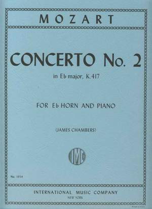 Mozart, W A: Concerto No. 2 in Eb major KV 417