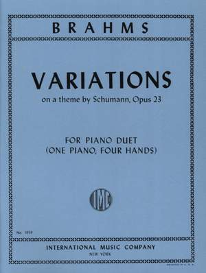Brahms, J: Variations on a theme by Schumann op.23