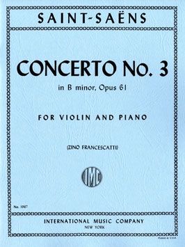 Saint-Saëns, C: Violin Concerto No.3 B minor op.61