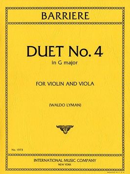 Barrière, J: Duet No. 4 G major
