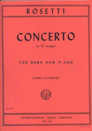 Rosetti, F A: Concerto Eb Maj Hn(eb)pft Red