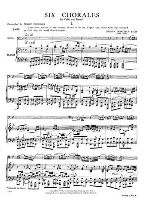 Bach, J S: Six Chorales