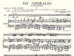 Bach, J S: Six Chorales Product Image