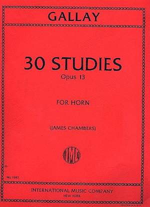 Gallay, J F: 30 Studies op. 13