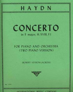 Haydn: Concerto in F major, Hob. XVIII: F1