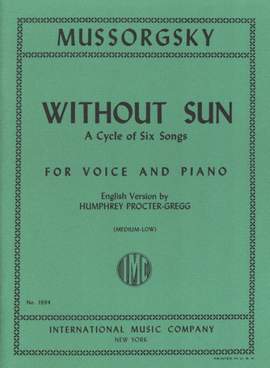Moussorgsky, M: Without Sun M-l.vce Pft