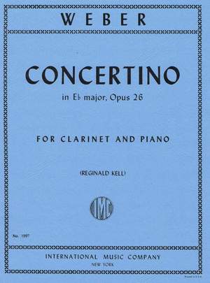 Weber: Concertino Ebmaj Op26 Clar Pft