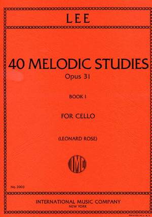 Lee, S: 40 Melodic Studies Vol. 1 op. 31 Vol. 1