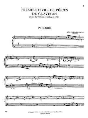 Rameau, J: Pieces De Clavecin