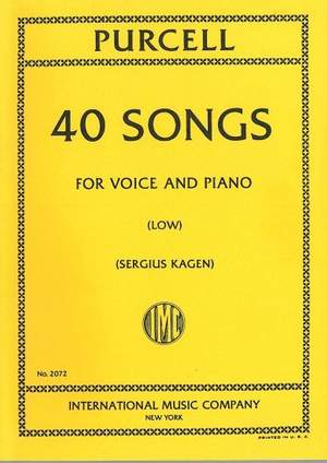 Purcell, H: 40 Songs L.vce Pft-complete