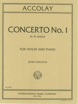 Accolay, J B: Concerto No.1 A minor A minor