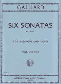 Galliard, J E: Six Sonatas Volume 1 Vol. 1