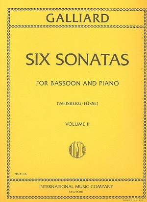 Galliard, J E: Six Sonatas Volume 2 Vol. 2