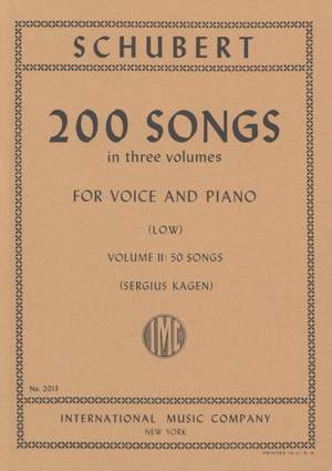 Schubert, F: 200 Songs II