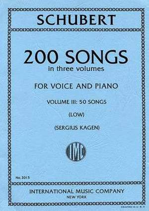 Schubert, F: 200 Songs III