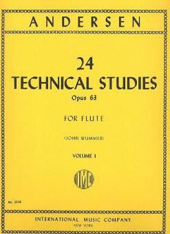 Andersen, J: 24 Technical Studies Vol. 1 op. 63 Vol. 1