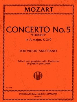 Mozart, W A: Concerto No. 5 in A major K.219
