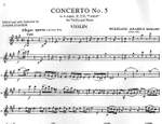 Mozart, W A: Concerto No. 5 in A major K.219 Product Image