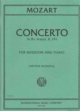 Mozart, W A: Concerto in B flat major B flat major KV 191