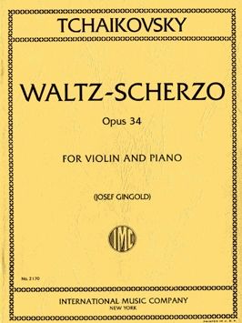 Tchaikovsky: Waltz Scherzo Op34 Vln Pft