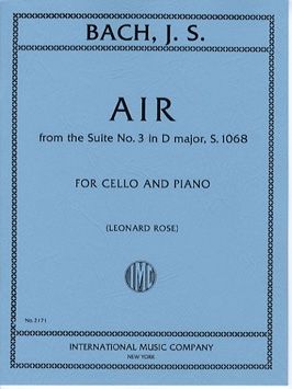 Bach, J S: AIR from SUITE NO.3 Dmaj Vc