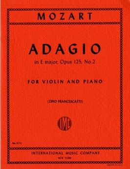 Mozart, W A: Adagio E major K.261