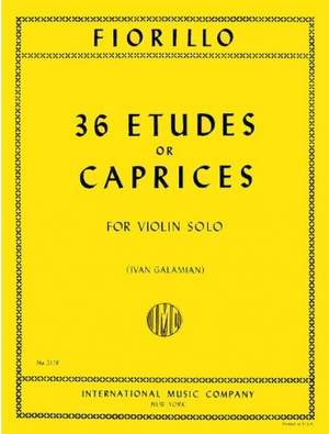 Fiorillo, F: 36 Etudes or Caprices