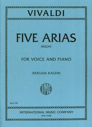 Vivaldi, A: Five Arias H Vce Pft