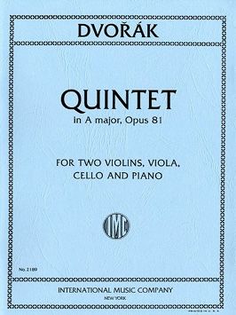 Dvořák, A: Quintet Amaj Op81 2vln Vla Vc