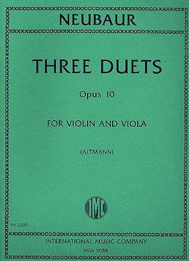 Neubauer, F K: Three Duets op. 10