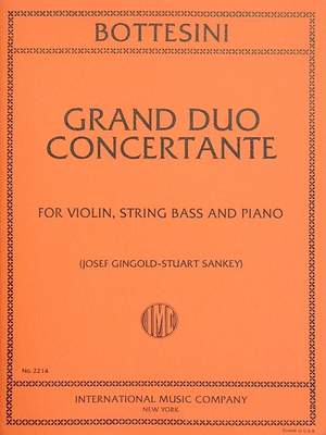 Bottesini, G: Grand Duo Concertante Vln Kb