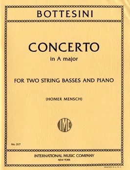Bottesini, G: Concerto for Two Double Basses