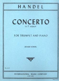 Handel, G F: Concerto G Min Trp Pft