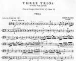 Haydn, J: Three Trios Op32 Vln Vc Pft Product Image
