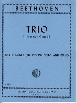 Beethoven: Trio Eb Maj Op38 Clar Vc Pft