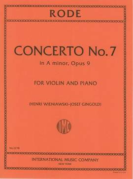 Rode: Violin Concerto No.7 A minor op.9