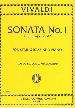 Vivaldi, A: Sonata No. 1 in Bb Major, RV47