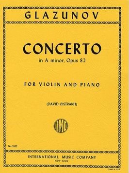 Glazunov, A: Violin Concerto A minor A minor op.82