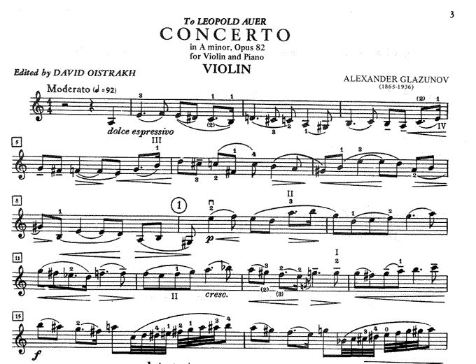 A: Violin Concerto A minor op.82 | Presto Music