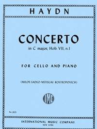 Haydn, J: Concerto Cmaj Vc Pft.red